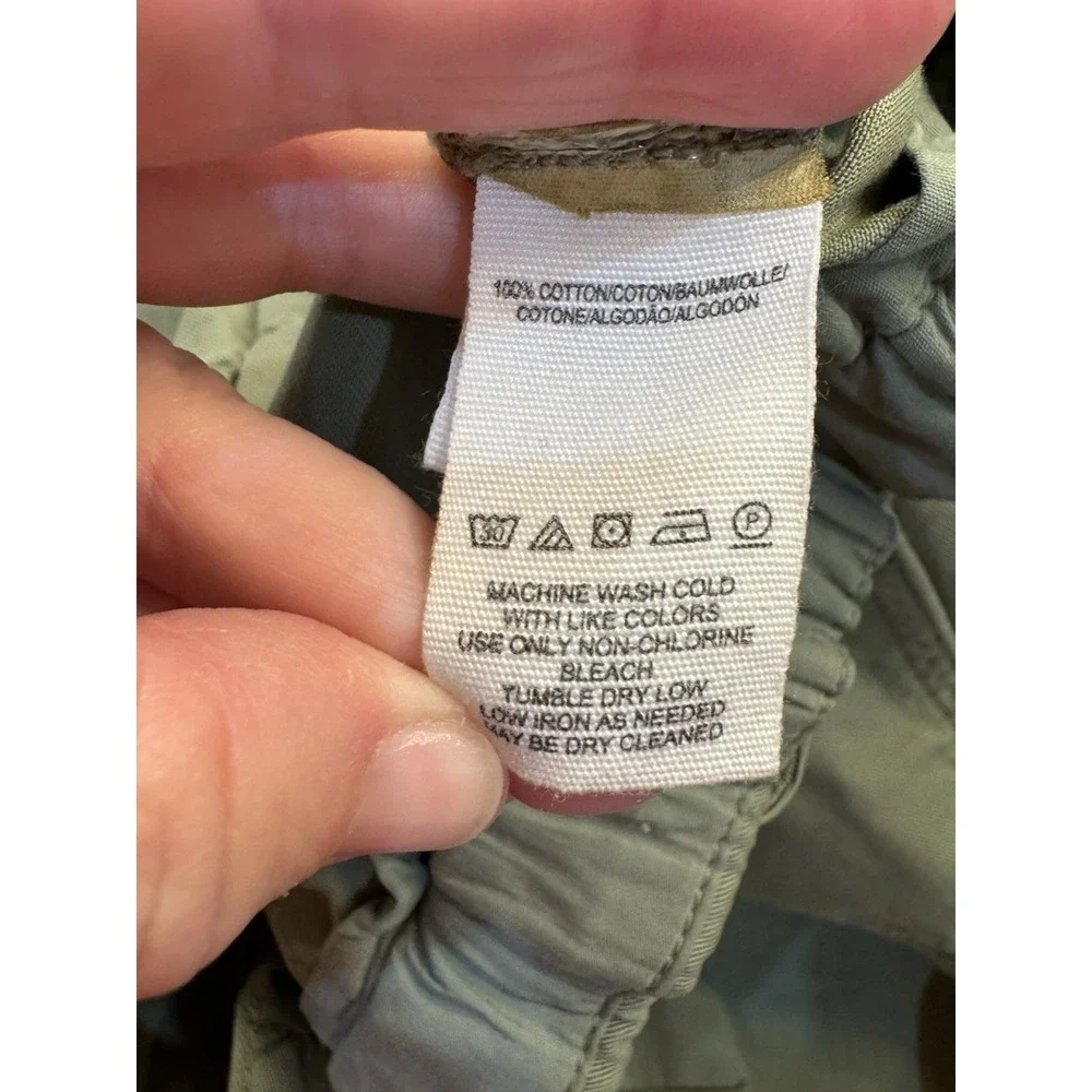 Free People Size Medium Green Cadet‎ Pull-On Jogger Pants Utility Boho